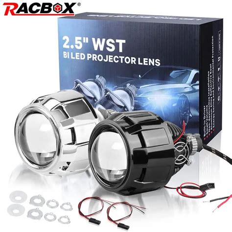 25 Inch Bi Led Headlight Projector Lens High Low Beam Headlamp Lenses Retrofit H7 H4 9005 Hb3