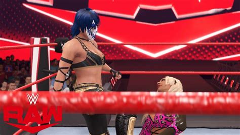 WWE 2K RAW ASUKA VS CARMELLA MONEY IN THE BANK QUALIFYING MACHT YouTube