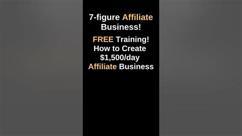 7 Figure Affiliate Marketing Business Make Money Online Youtube