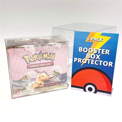 Buy Pokemon Booster Box Protective Case 5 Pack Clear Plastic