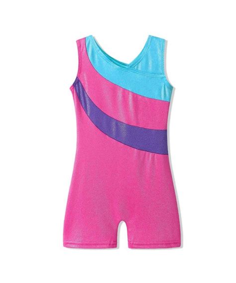 One Piece Sparkle Dancing Gymnastics Biketard Leotard With Short For