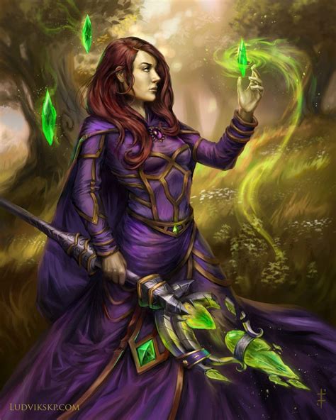 Artstation World Of Warcraft Human Warlock Ludvik Skopalik World