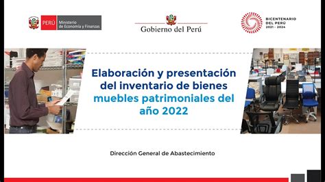 Elaboración y presentación del inventario de bienes muebles