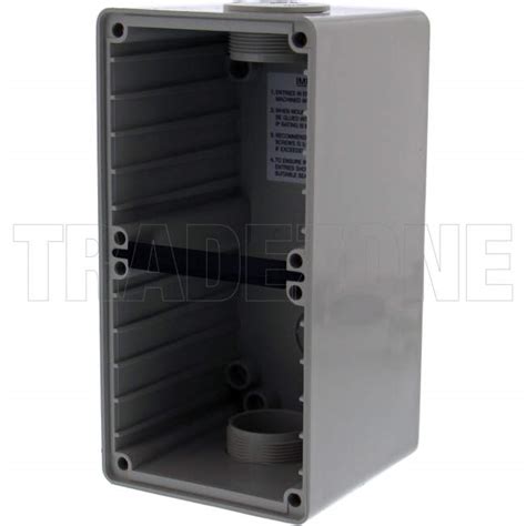 56ed2 Gy Clipsal 2 Gang 56 Series Deep Mounting Ip66 Ip66 Enclosure Grey