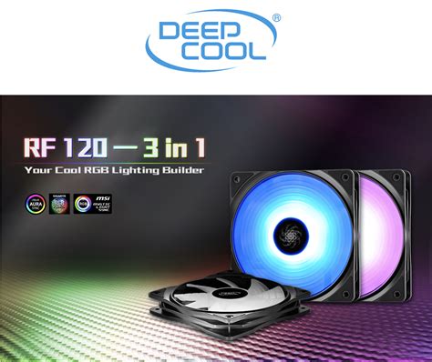 Netcodex Ph Deepcool Rf In X Mm Rgb Led Pwm Fans With Fan Hub