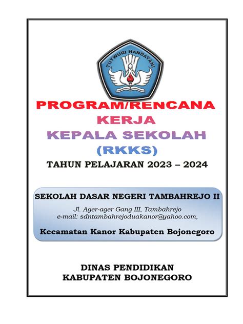 Rencana Kerja Kepala Sekolah Pdf