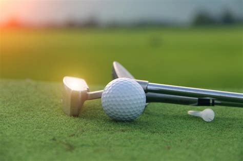 Premium Photo Close Up Of Golf Club And Ball On Grass