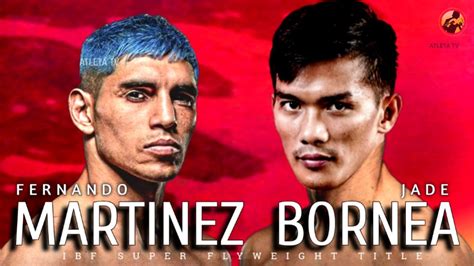 Jade Bornea Vs Fernando Martinez Fight Youtube