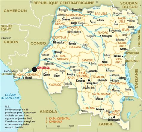 Congo R Publique D Mocratique Du Carte Administrative M Dia