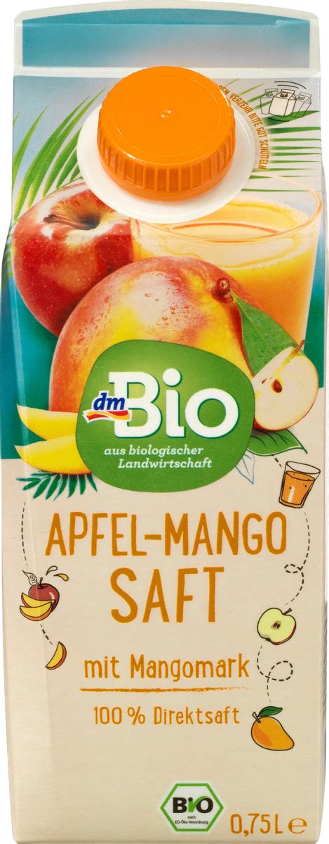 Dmbio Direktsaft Apfel Mango Mit Mangomark L Dauerhaft G Nstig