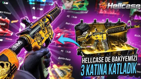 HELLCASE DE BAKİYEMİZİ 3 KATINA KATLADIK CSGO KASA AÇILIMI PROMO