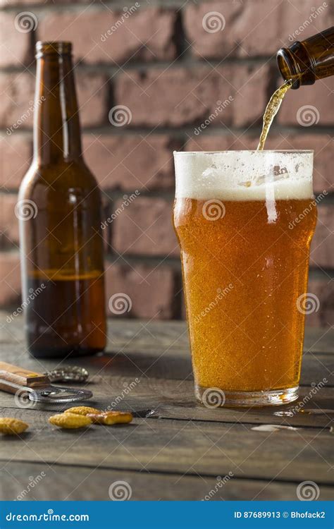 Cold Refreshing American Lager Crafter Beer Stock Image Image Of