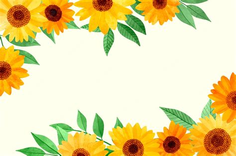 Sunflower Cartoon Wallpapers - Wallpaper Cave