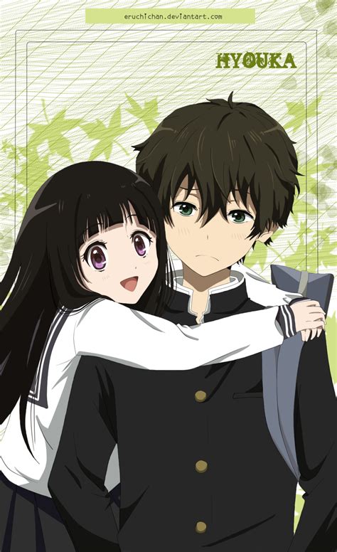 Hyouka Eruhotaru By Hakamii On Deviantart Hyouka Romantic Anime Cute Anime Couples