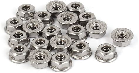 Amazon Uxcell Stainless Steel Serrated Flange Hex