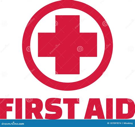 First aid cross stock vector. Illustration of logo, isolated - 107097874