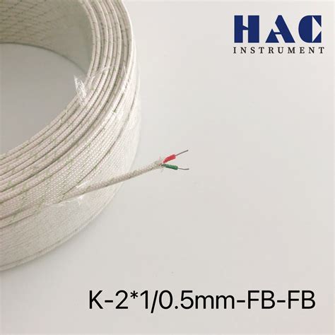 High Accuracy Thermocouple Extension Fiberglass Braided Cable China