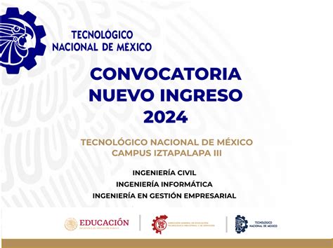 Convocatoria Tecnológico Nacional De México 2024