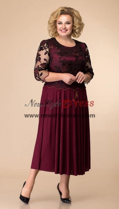 Dressy Burgundy Mother Of The Bride Dress Plus Size Women S Dresses