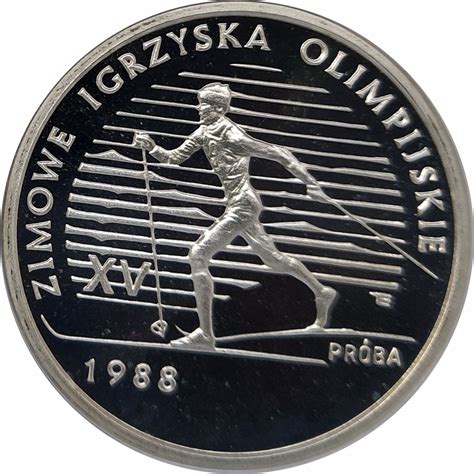 Polska PRL 1944 1989 1000 złotych 1987 XV Zimowe Igrzyska