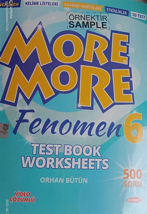 more more 6 sınıf fenomen test book worksheet cevap anahtarını verir