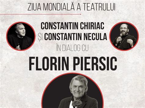 Constantin Chiriac și Constantin Necula în dialog cu Florin Piersic de