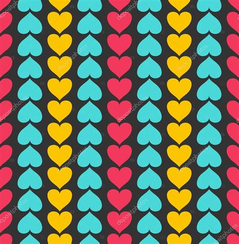 Vector Seamless Pattern With Hearts Stock Vector By Astartu 19297911