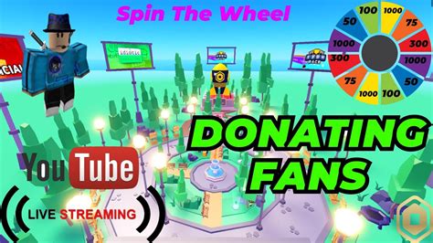 LIVE Spin The Wheel For Robux Roblox Pls Donate YouTube