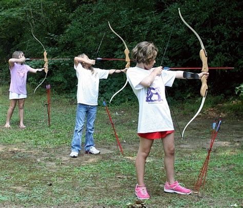 Camp Archery Girls Archery Rockbrook Camp For Girls