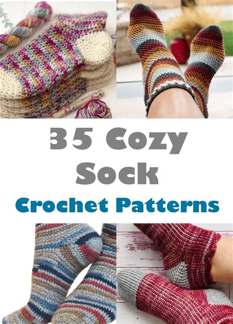 35 Popular Crochet Sock Patterns To Make Learn How A More Crafty Life