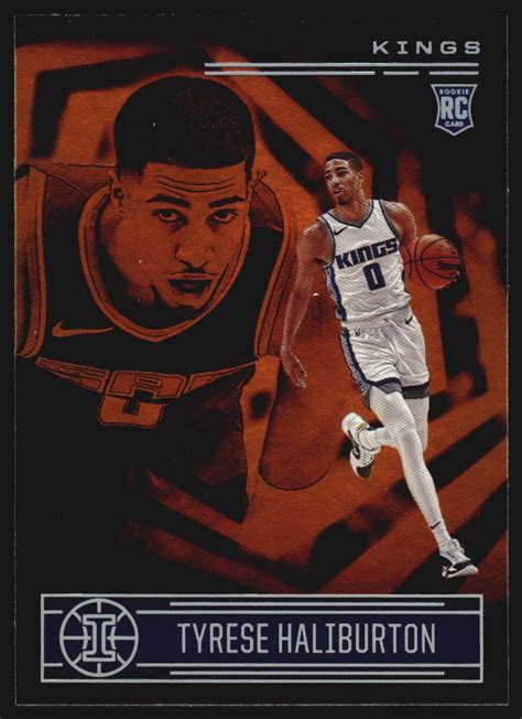 2020 21 Panini Illusions Orange 153 Tyrese Haliburton NM MT