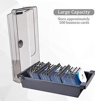 Amazon MaxGear Business Card Holder 2 2x3 5 Inches Index Cards