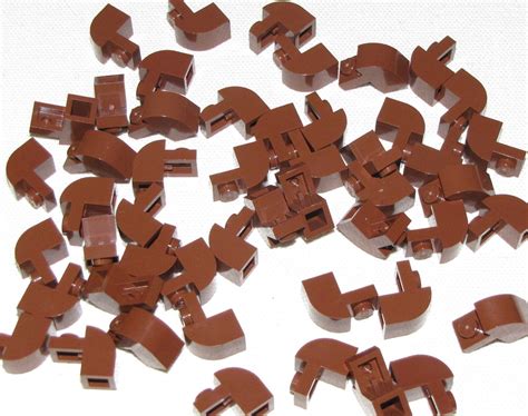 Lego Lot Of New Reddish Brown Bricks Modified X X With