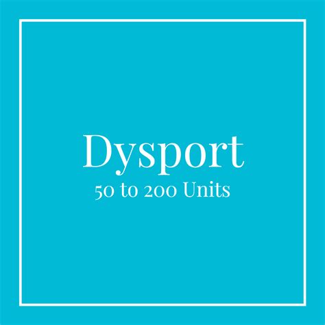 Dysport | 100 or 200 Units | RenewalMD