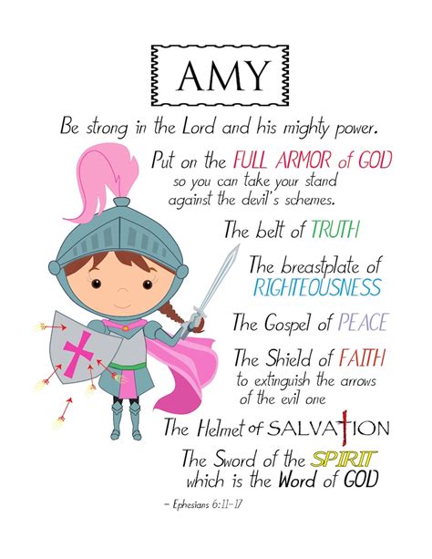 Ephesians 6 Armor of God Bible Verse Printable Print Full - Etsy