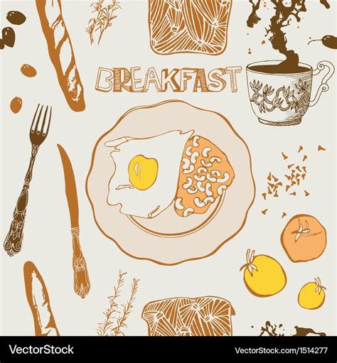 Breakfast Royalty Free Vector Image VectorStock