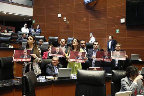 Senadoras Y Senadores Del Pan Durante Los Trabajos De La Comisi N