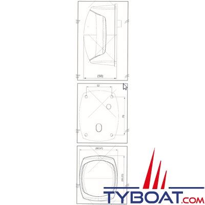 Feu De Navigation Led Babord Polycarbonate Blanc Mn Volts