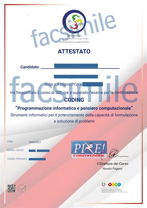 Certificazione Coding Per Docenti Unicarif Pixe Formazione Foligno