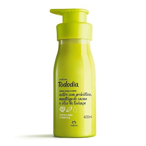 Natura Tododia Creme Desodorante Capim Limão Hortelã 400ml