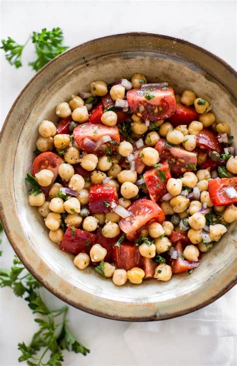 Tomato Chickpea Salad Recipe • Salt And Lavender