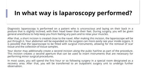 PPT - Diagnostic Laparoscopy – Purpose and Procedure PowerPoint ...