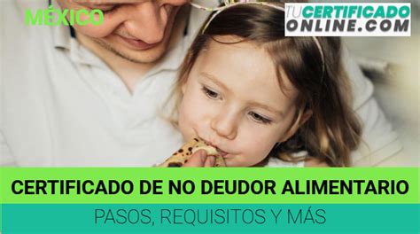 Certificado De No Deudor Alimentario Requisitos Pasos Y M S