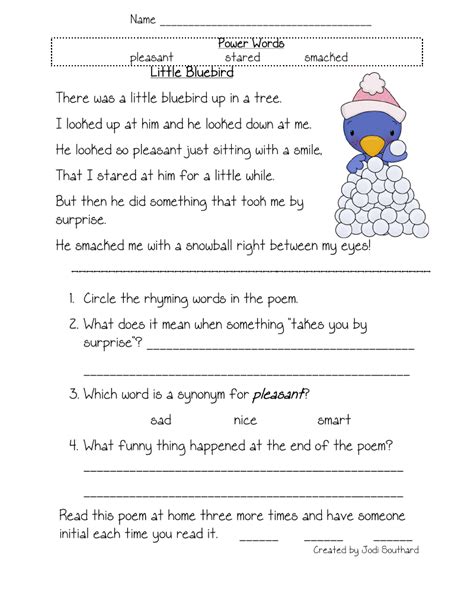 Printable Stories For Grade 1