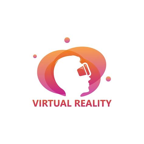 Vetor De Design De Modelo De Logotipo De Realidade Virtual Emblema