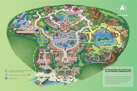 Insights And Sounds Largest Shanghai Disneyland Map