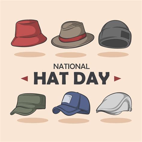 national hat day good for national hat day celebration 16804358 Vector ...