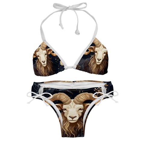 Aries Constellation Women S Swim Suit Bikini Set 2 Pack With Detachable