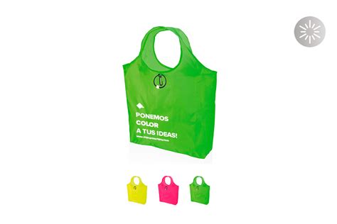 Bolsas Plegables En Colores Fluorescentes Personalizadas