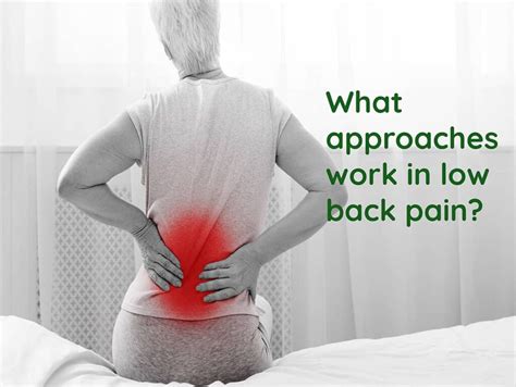 What works in Chronic Low Back PAIN - Act For Pain